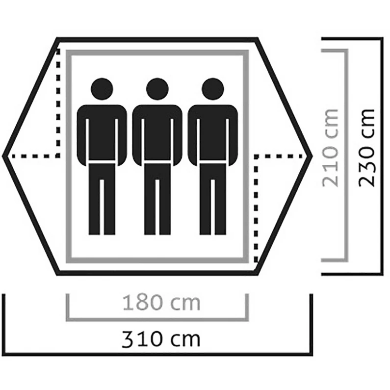 SALEWA Denali 3 Tent 2 SALEWA Denali 3 Tent - Afbeelding 2