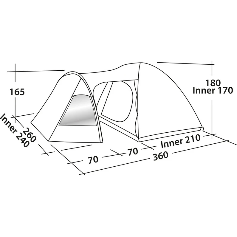 Easy Camp Blazar 400 Tent 3 Easy Camp Blazar 400 Tent - Afbeelding 3