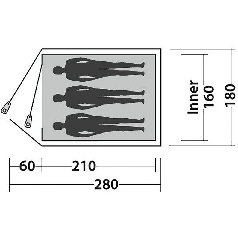 Easy Camp Meteor 300 Tent 3 Easy Camp Meteor 300 Tent - Afbeelding 3