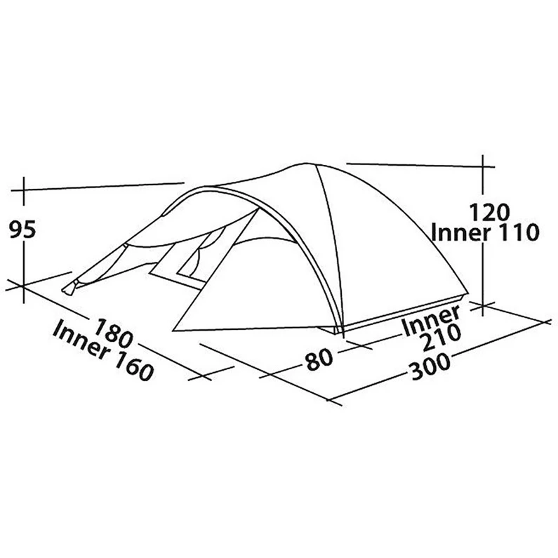 Easy Camp Quasar 300 Tent 2 Easy Camp Quasar 300 Tent - Afbeelding 2
