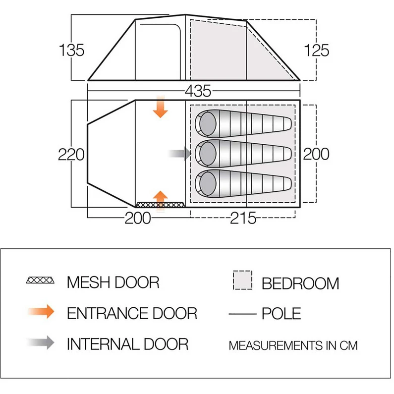 Vango Omega 350 Tent 2 Vango Omega 350 Tent - Afbeelding 2